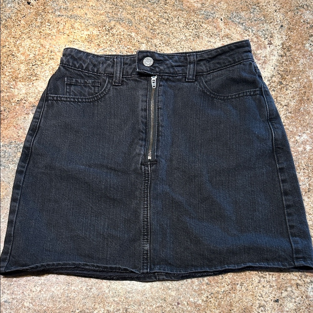Hollister denim high rise skirt